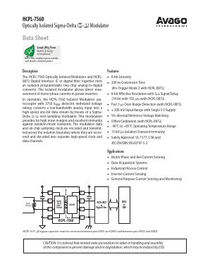 HCPL-7560-360E Datasheet PDF Avago Technologies