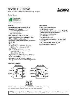 HCPL-070A-000E Datasheet PDF Avago Technologies