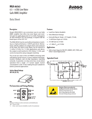 MGA-86563-TR1 Datasheet PDF Avago Technologies