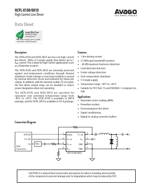 HCPL-0810 Datasheet PDF Avago Technologies