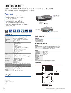 EBOX630-100-FL Datasheet PDF Axiomtek Co., Ltd.