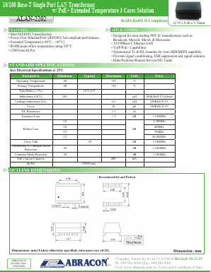ALAN-2202 Datasheet PDF Abracon Corporation