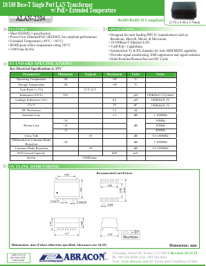 ALAN-2204 Datasheet PDF Abracon Corporation