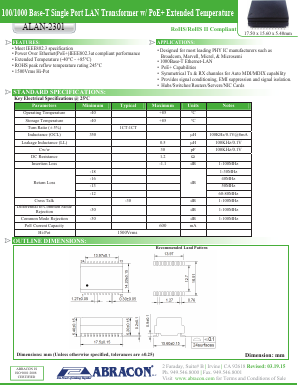 ALAN-2301 Datasheet PDF Abracon Corporation