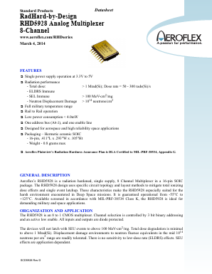 RHD5928-901-2S Datasheet PDF Aeroflex Corporation