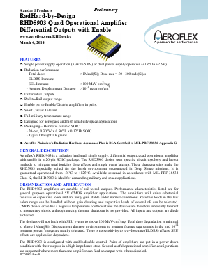 RHD5903-901-2S Datasheet PDF Aeroflex