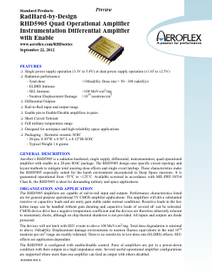 RHD5905-7 Datasheet PDF Aeroflex Corporation