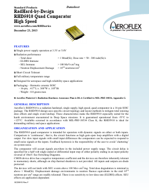 RHD5910-901-1S Datasheet PDF Aeroflex Corporation