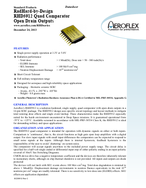 RHD5912 Datasheet PDF Aeroflex Corporation