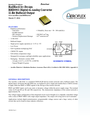 RHD5931-S Datasheet PDF Aeroflex Corporation