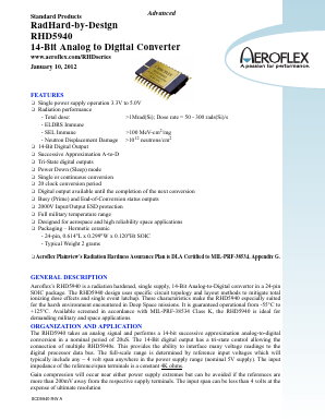 RHD5940-S Datasheet PDF Aeroflex Corporation