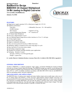 RHD5950 Datasheet PDF Aeroflex Corporation