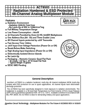 ACT8503-T Datasheet PDF Aeroflex Corporation