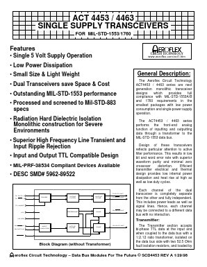 ACT4453-2 Datasheet PDF Aeroflex Corporation