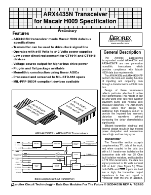 ARX4435N-FP Datasheet PDF Aeroflex Corporation