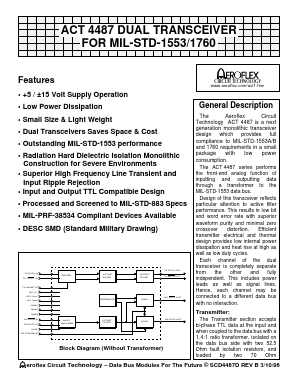 ACT4487-D Datasheet PDF Aeroflex Corporation