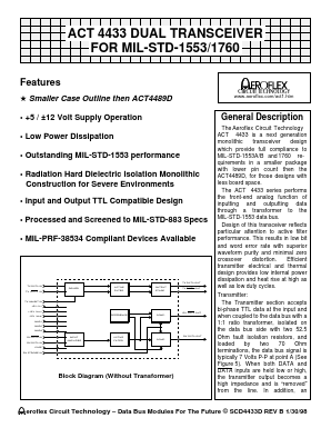 ACT4433-D Datasheet PDF Aeroflex Corporation