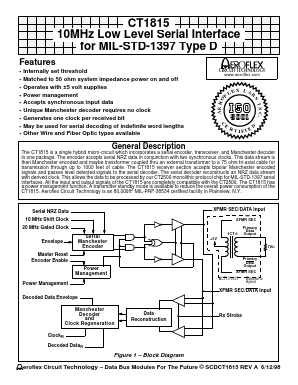 CT1815 Datasheet PDF Aeroflex Corporation