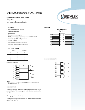 5962R9651902VXA Datasheet PDF Aeroflex Corporation
