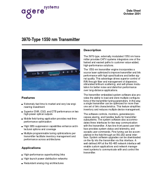 3970-TYPE Datasheet PDF Agere -> LSI Corporation