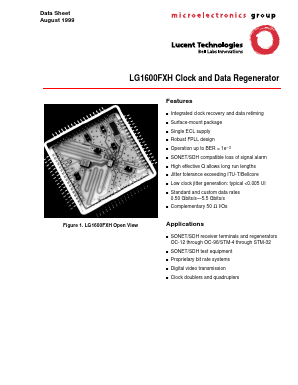 LG1600FXHXXXX Datasheet PDF Agere -> LSI Corporation