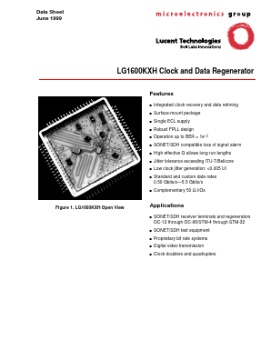 LG1600KXH1250 Datasheet PDF Agere -> LSI Corporation