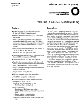 T7121 Datasheet PDF Agere -> LSI Corporation