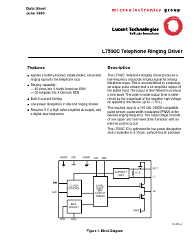 LUCL7590CAE-DT Datasheet PDF Agere -> LSI Corporation