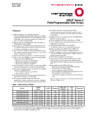 OR2C12A-2M84I Datasheet PDF Agere -> LSI Corporation