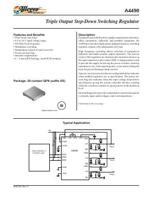 A4490 Datasheet PDF Allegro MicroSystems