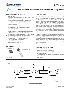 APS11450LLHALX-3SLC Datasheet PDF Allegro MicroSystems
