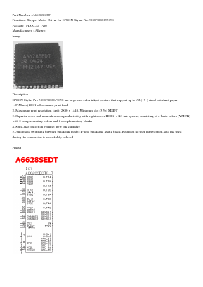 A6628SEDT Datasheet PDF Allegro MicroSystems