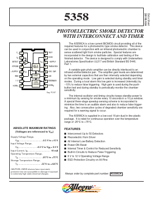 5358 Datasheet PDF Allegro MicroSystems