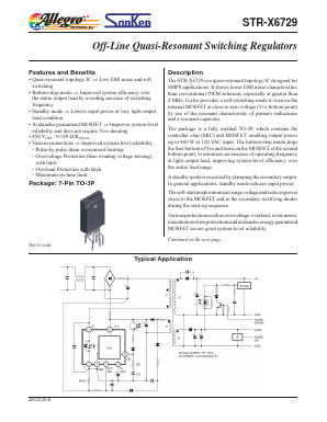 STR-X6729 Datasheet PDF Allegro MicroSystems