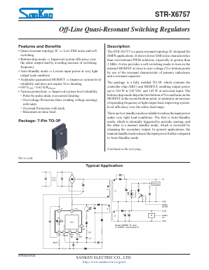 STR-X6757_V Datasheet PDF Allegro MicroSystems