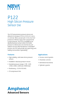 P122 Datasheet PDF Amphenol Aerospace