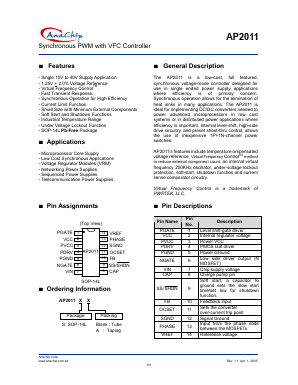 AP2011S Datasheet PDF Anachip Corporation