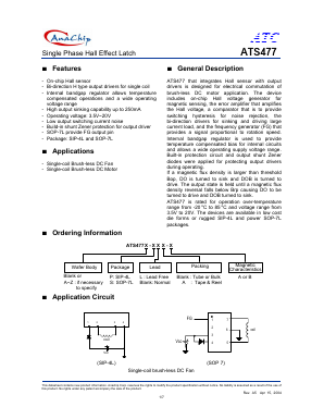 ATS477J-P-B Datasheet PDF Anachip Corporation