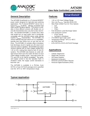 AAT4280-1 Datasheet PDF Analog Technology Inc
