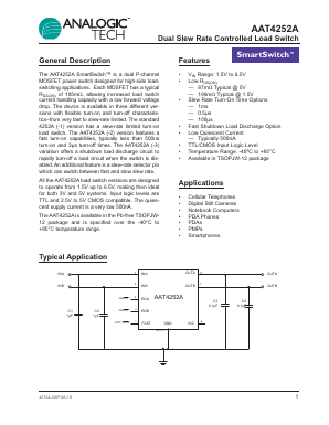 AAT4252A Datasheet PDF Analog Technology Inc