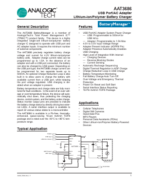 AAT3686 Datasheet PDF Analog Technology Inc