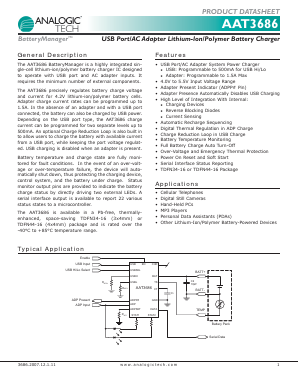 AAT3686IXN-4.2-3-T1 Datasheet PDF Analog Technology Inc