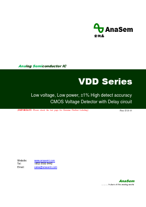 VDD501MNTA Datasheet PDF AnaSem Semiconductors