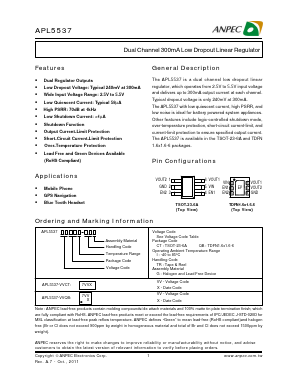 APL5537RDCTI-TRG Datasheet PDF Anpec Electronics