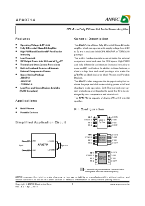 APA0714 Datasheet PDF Anpec Electronics