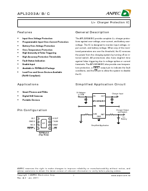 APL3203CQB Datasheet PDF Anpec Electronics