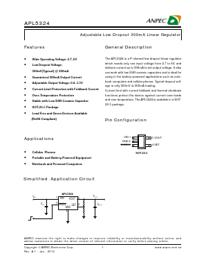 APL5324 Datasheet PDF Anpec Electronics