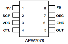APW7078OI-TUL Datasheet PDF Anpec Electronics
