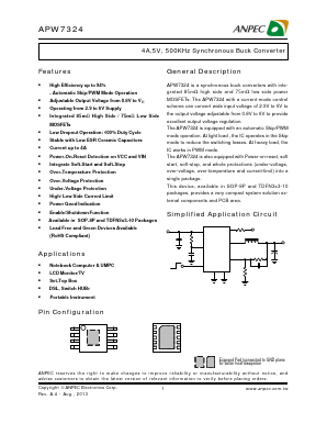 APW7324 Datasheet PDF Anpec Electronics