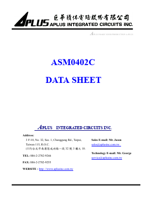 ASM0402C Datasheet PDF APLUS INTEGRATED CIRCUITS